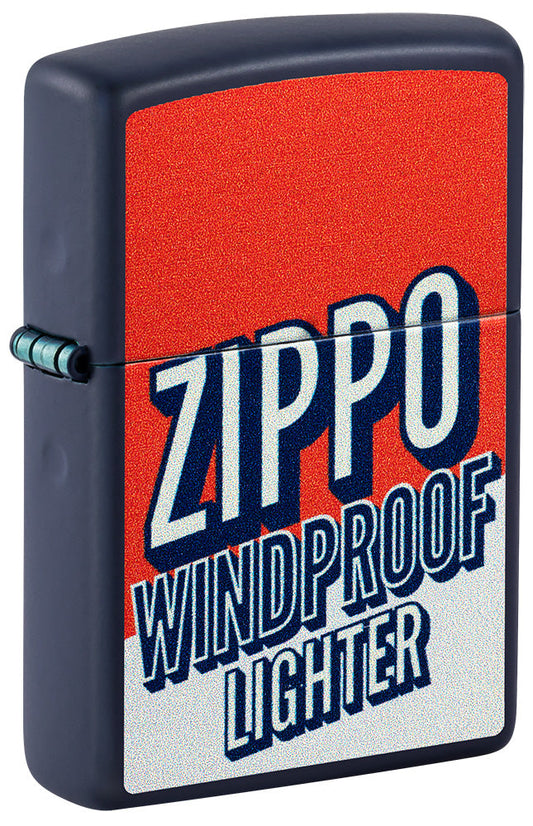 Zippo im Blockfarbendesign