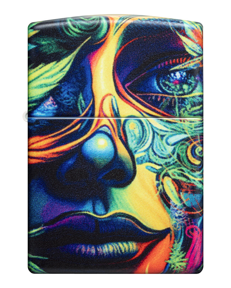 Leuchtendes Cannabis-Motiv