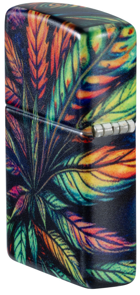 Leuchtendes Cannabis-Motiv