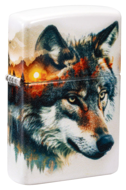Wolfsmotiv als Aquarell