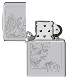 Totenkopf mit Irokesenschnitt