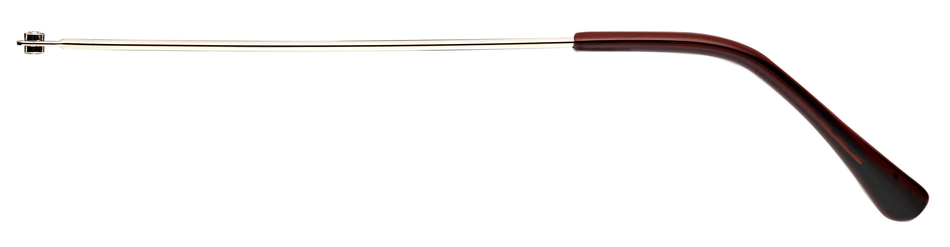 Zippo Brillenbügel aus Metall in gold und Kunststoff in braun