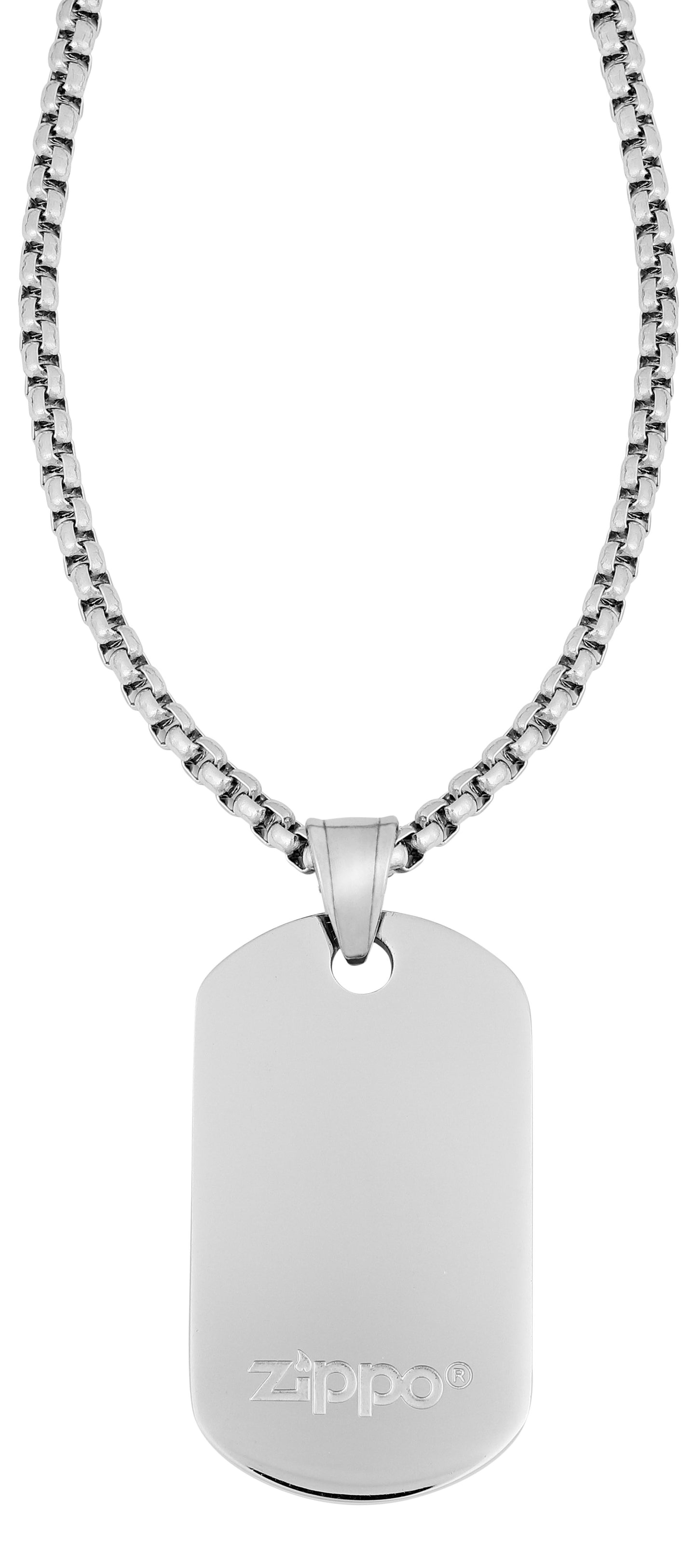 Rückseite Anhänger mit Zippo Logo