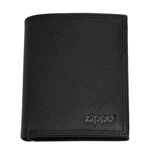Zippo Portmonee aus Saffiano Leder mit Zippo Logo Frontansicht