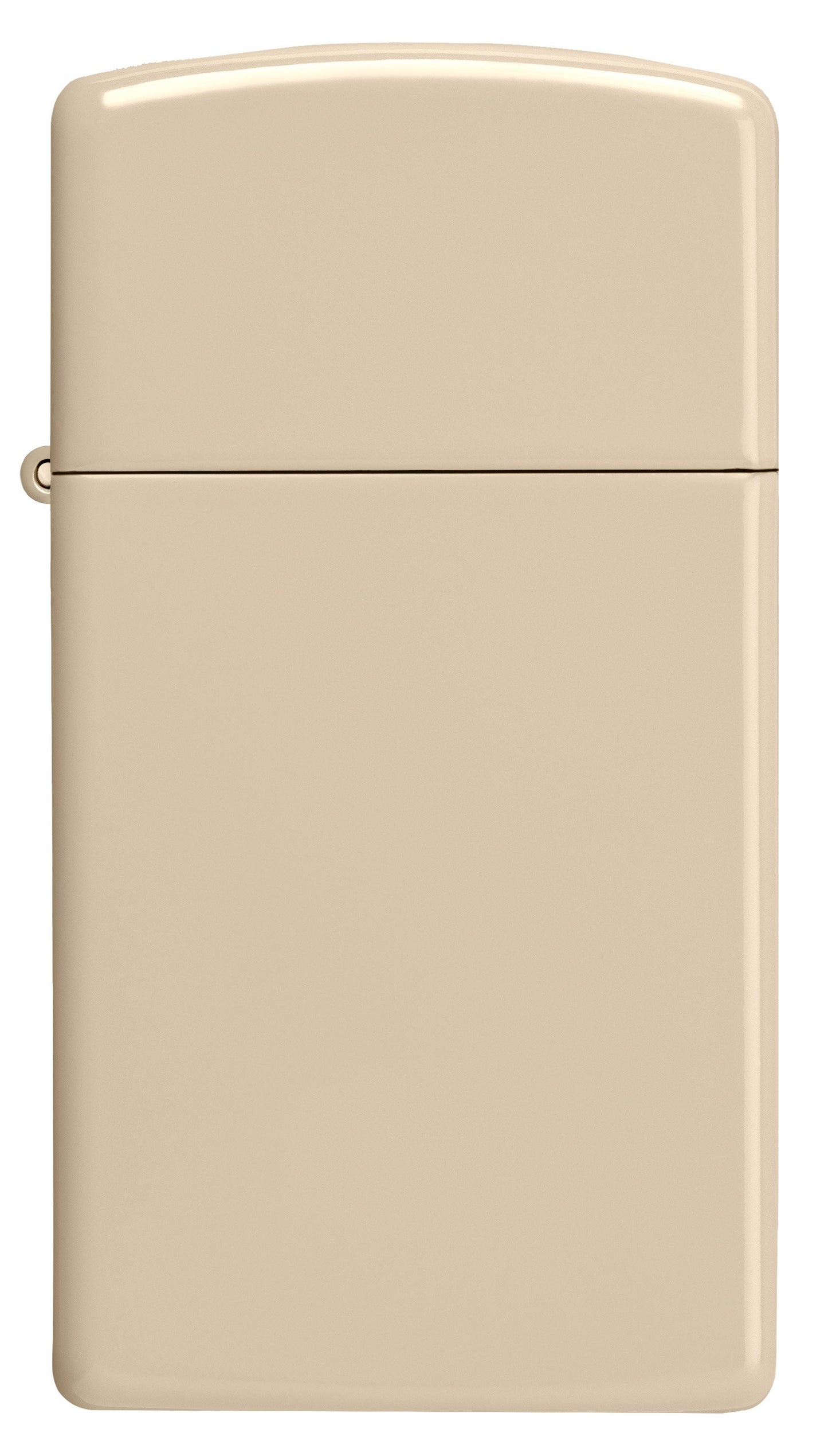 Frontansicht Zippo Feuerzeug Slim Flat Sand Basismodell