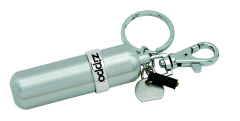 Zippo Schlüsselanhänger kleiner Kanister für Feuerzeugbenzin mit kleinem Haken und Schlüsselring