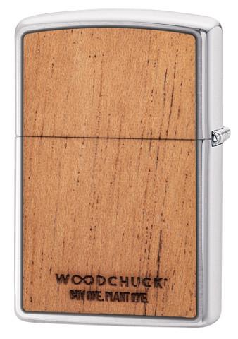 Rückansicht  Zippo Woodchuck mit Schriftzug Woodchuck