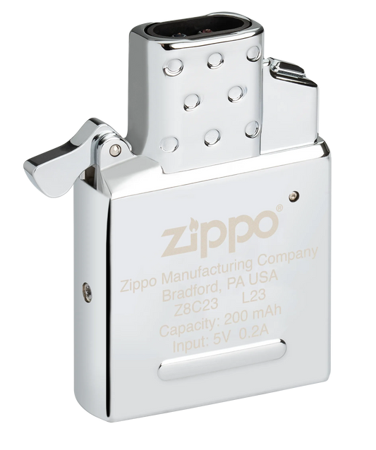 Wiederaufladbarer Feuerzeugeinsatz mit Doppelbogen