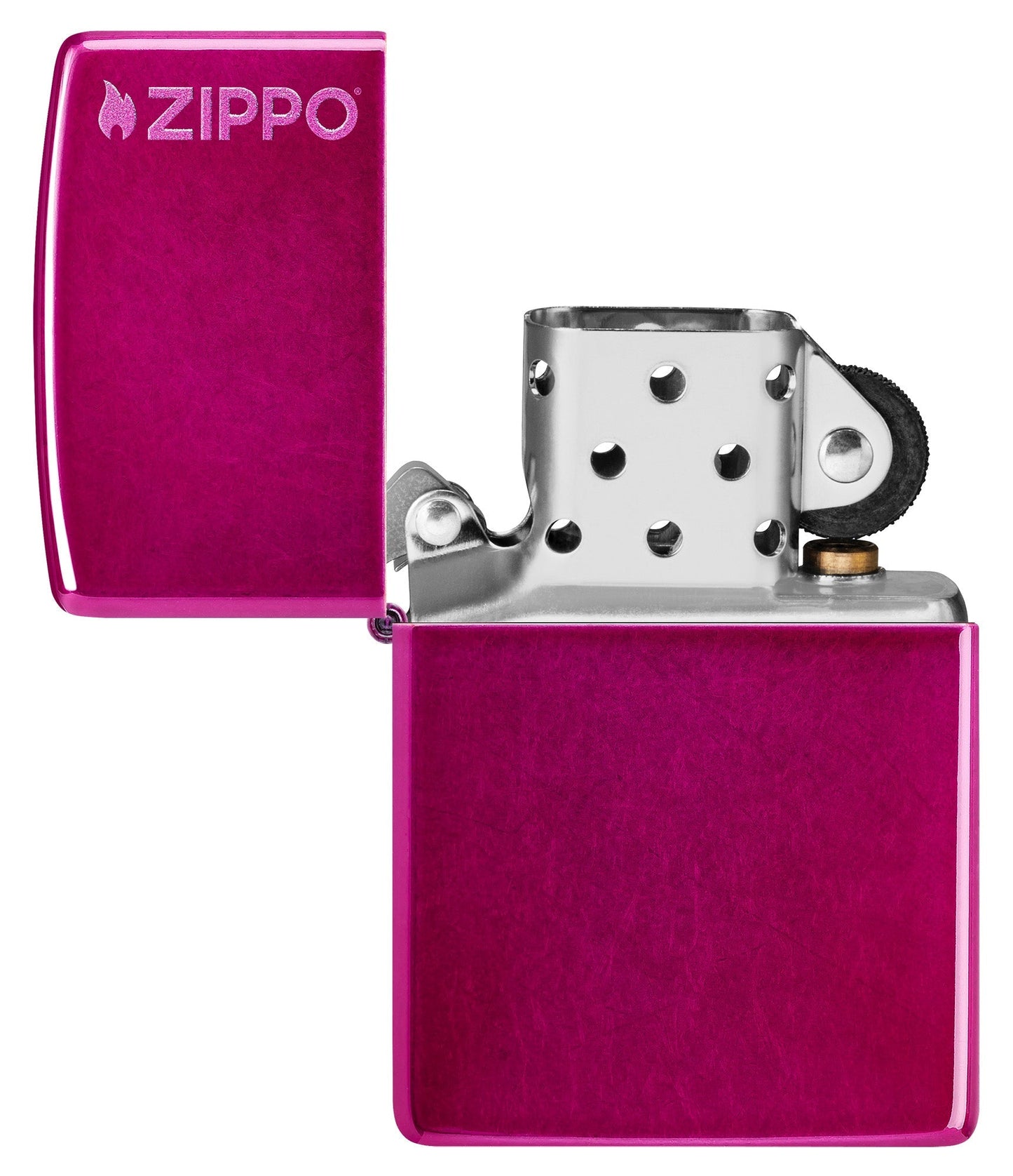 Klassisch in Candy-Himbeerrot mit Zippo Logo