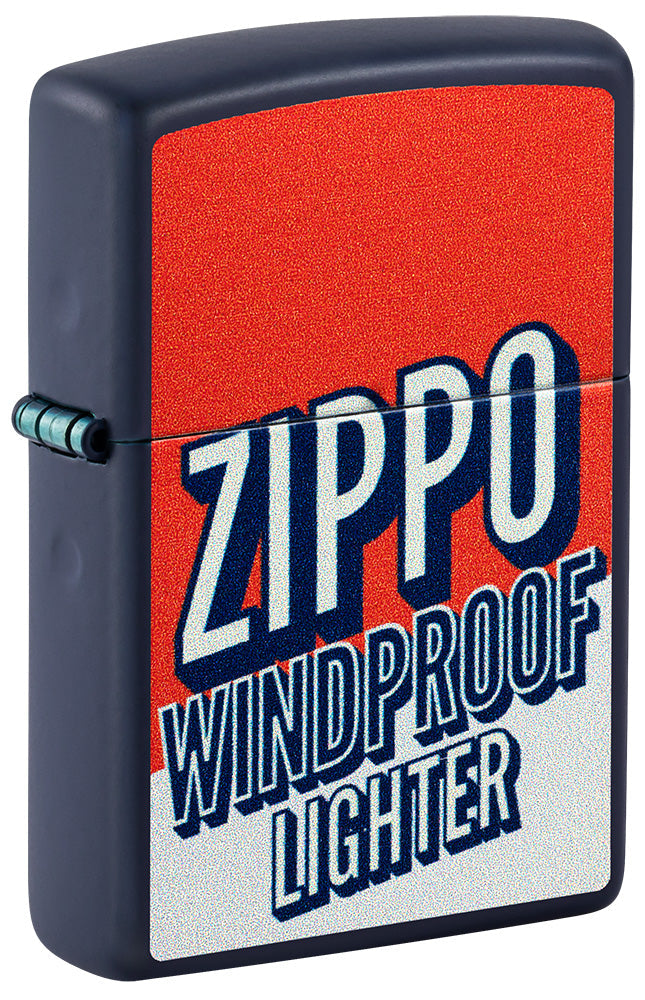 Zippo im Blockfarbendesign