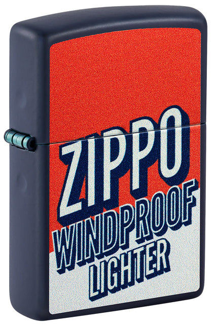 Zippo im Blockfarbendesign