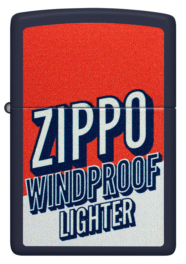 Zippo im Blockfarbendesign