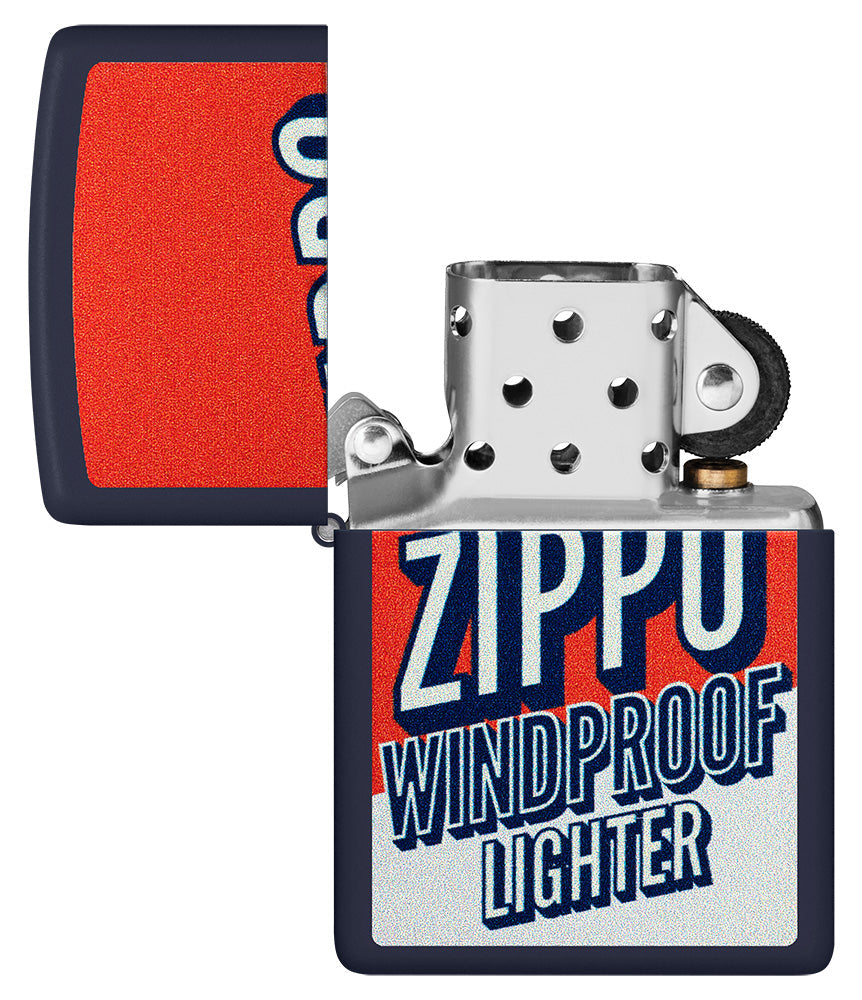 Zippo im Blockfarbendesign