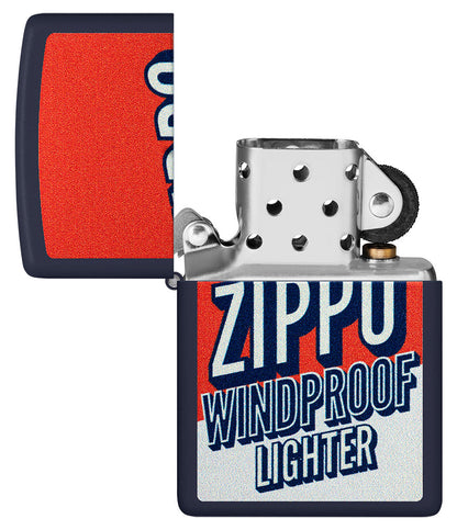 Zippo im Blockfarbendesign