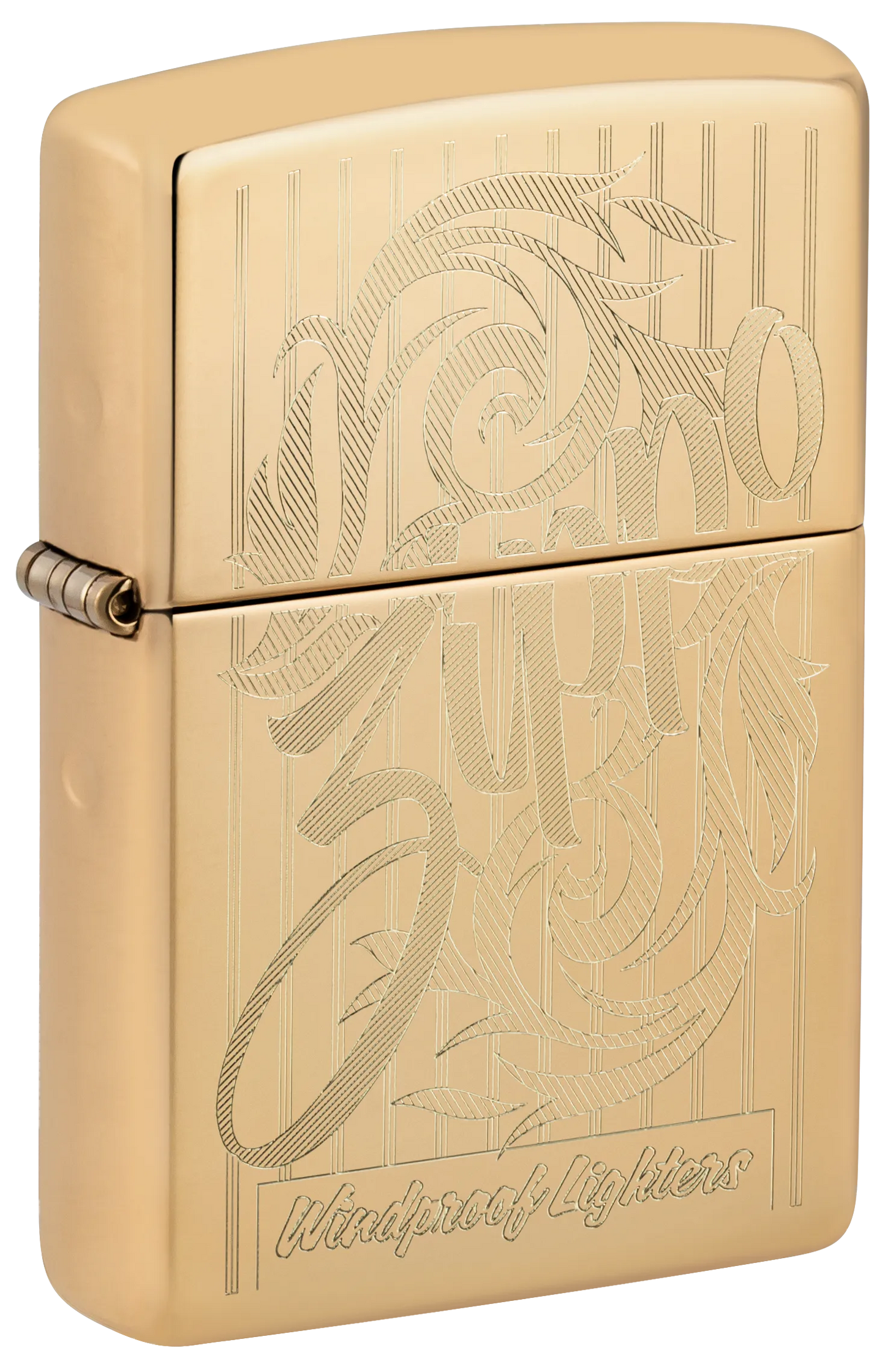 Geschwungener Zippo Schriftzug