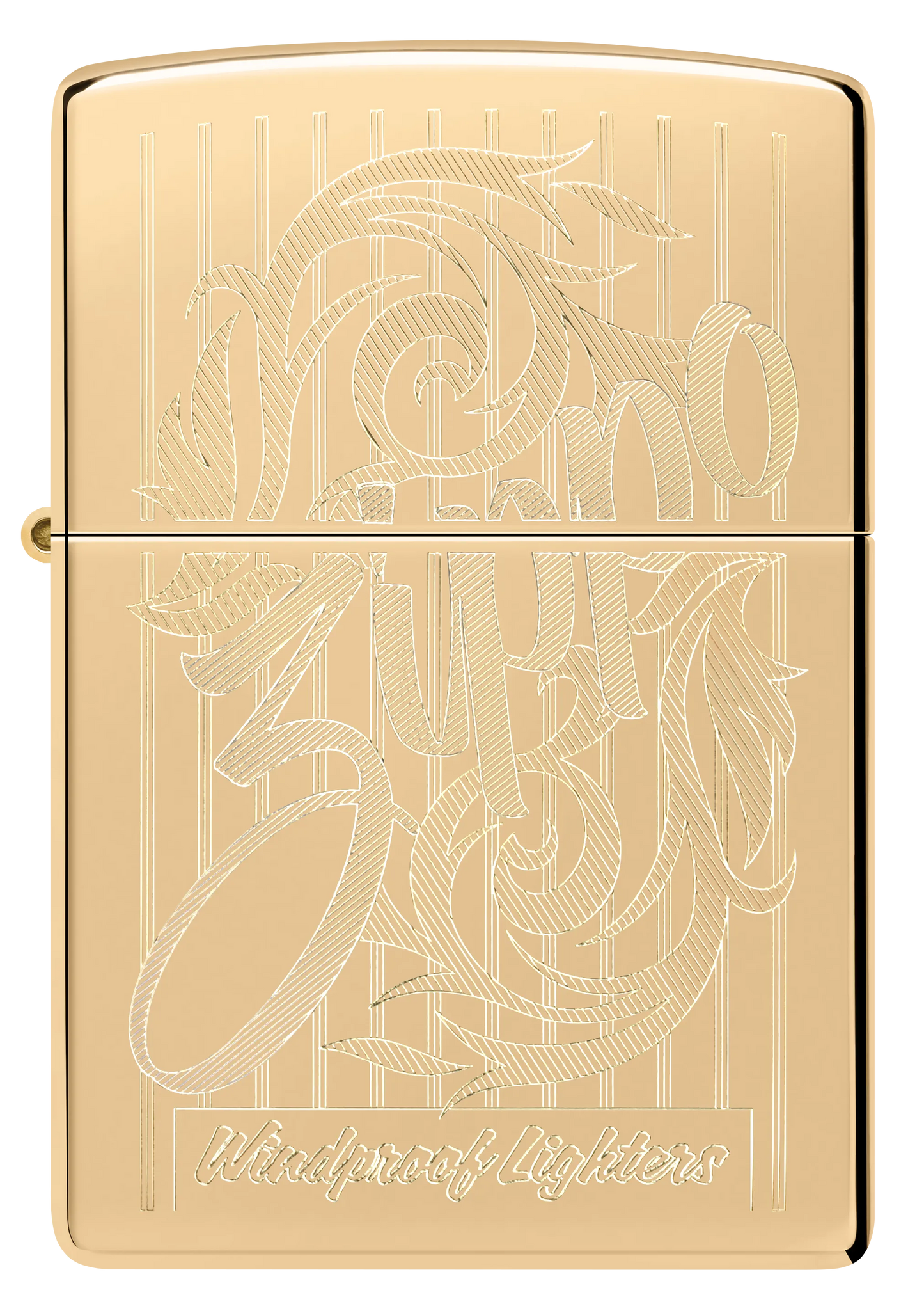 Geschwungener Zippo Schriftzug