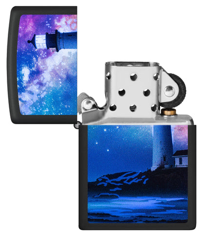 Leuchtturm mit Sternenhimmel