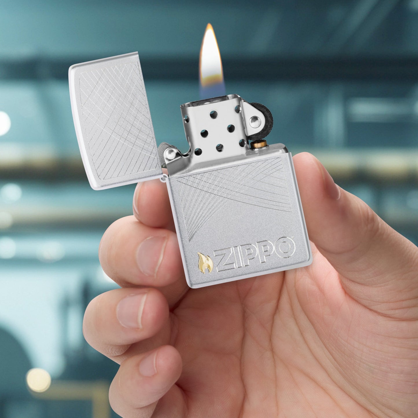 Zweifarbiges Zippo-Motiv