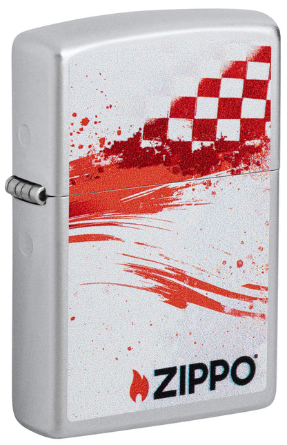 Zippo mit Zielflagge