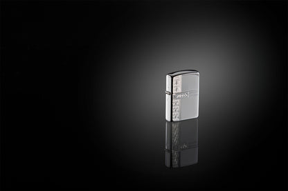 Sterling Silver Zippo Diamond Design