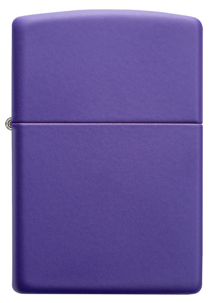 Frontansicht Zippo Feuerzeug Basismodell violett matt