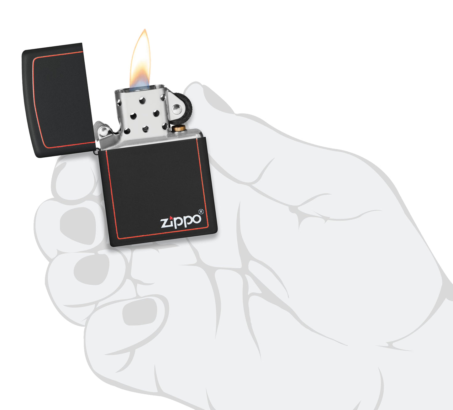 Zippo Design Black Matte