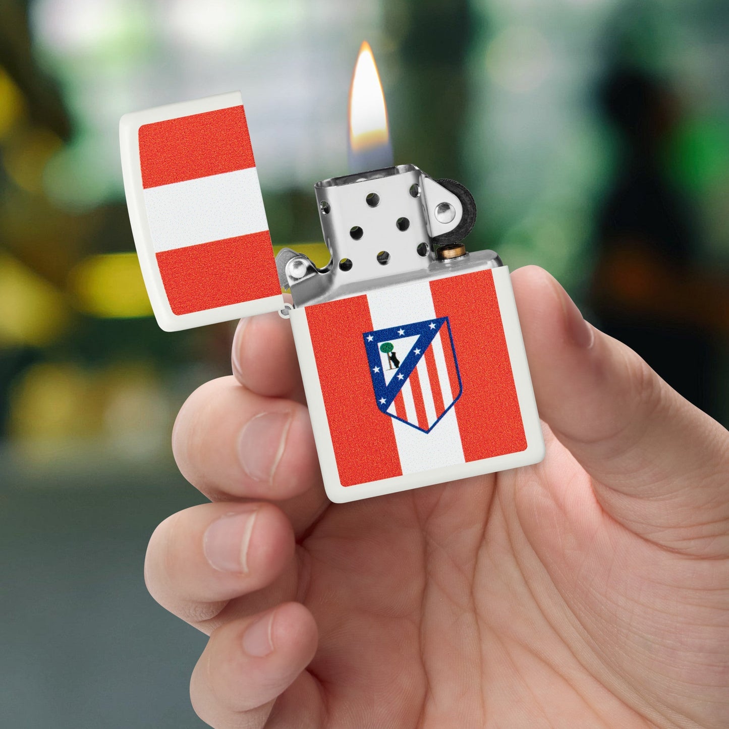 Atlético Madrid – Logo auf Streifen