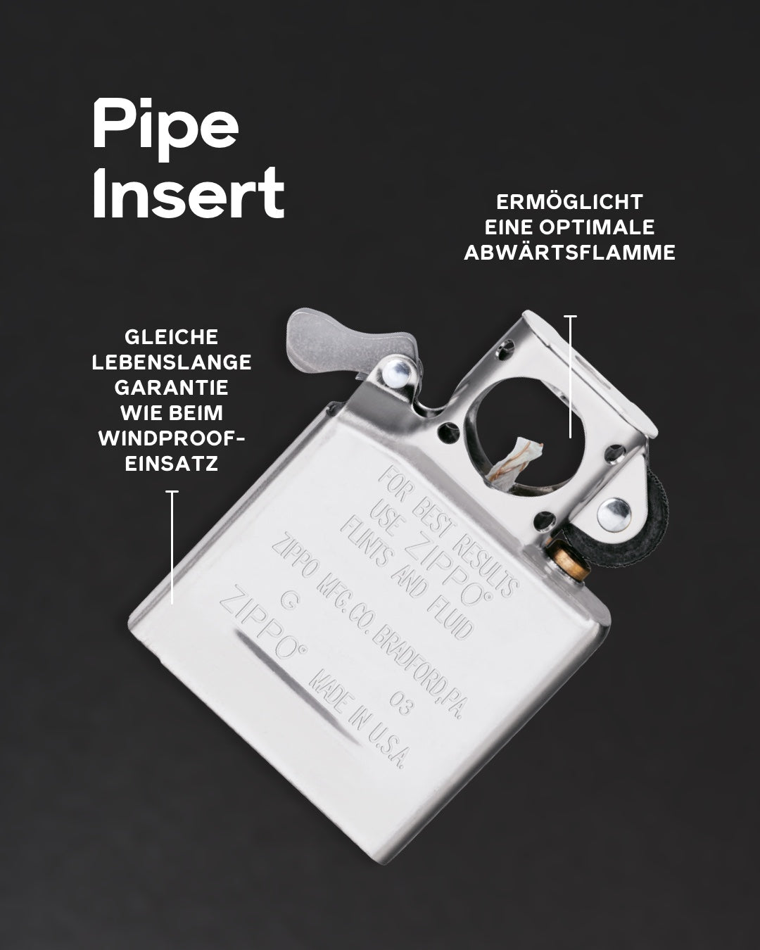 Pipe Insert Chrome