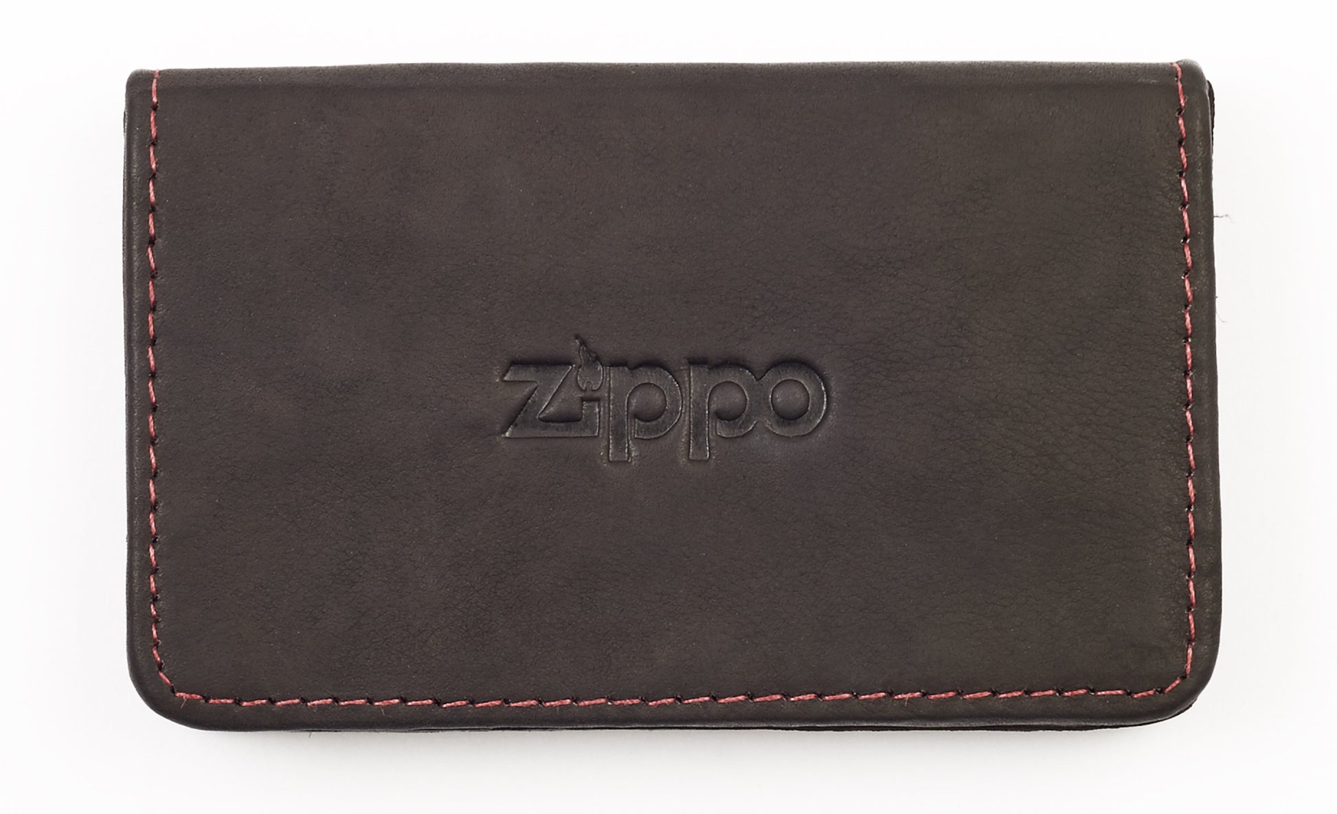 Frontansicht Vesitenkartenhalter geschlossen mit Zippo Logo