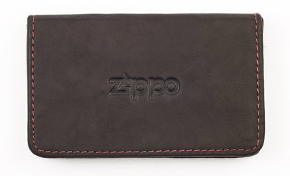 Frontansicht Vesitenkartenhalter geschlossen mit Zippo Logo