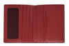 Frontansicht Karten Geldbörse Zippo geöffnet mit rotem Innenleder