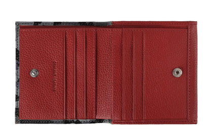 Zippo Geldbörse Innenansicht in rot mit Druckknopf und mehreren Fächern