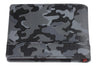 Rückseite Zippo Portemonnaie Leder Tarnmuster grau mit Zippo Logo