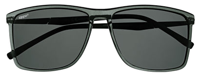 Frontansicht Zippo Sonnenbrille eckig grau
