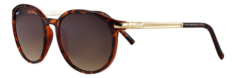 Zippo Sonnenbrille Frontansicht ¾ Winkel aus Metall und Kunststoff in braun