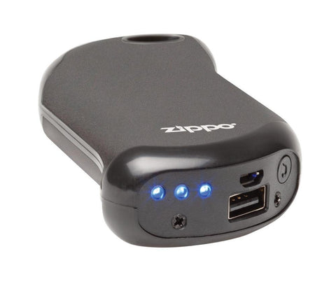 Zippo Heatbank Wiederaufladbarer Handwärmer schwarz Boden mit USB Anschluss