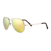 Zippo Pilotenbrille Frontansicht ¾ Winkel in goldfarben aus Metall
