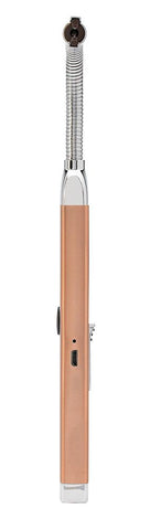 Seitenansicht Zippo Stabfeuerzeug mit biegsamem Hals in rose gold mit USB Anschluss