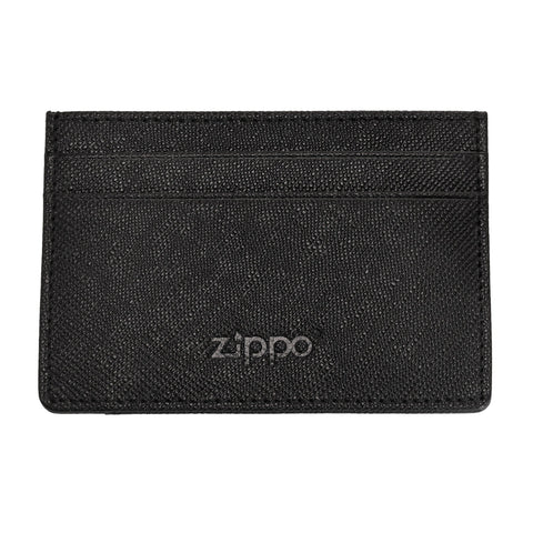 Kartenhalter Zippo aus Saffiano Leder mit Zippo Logo