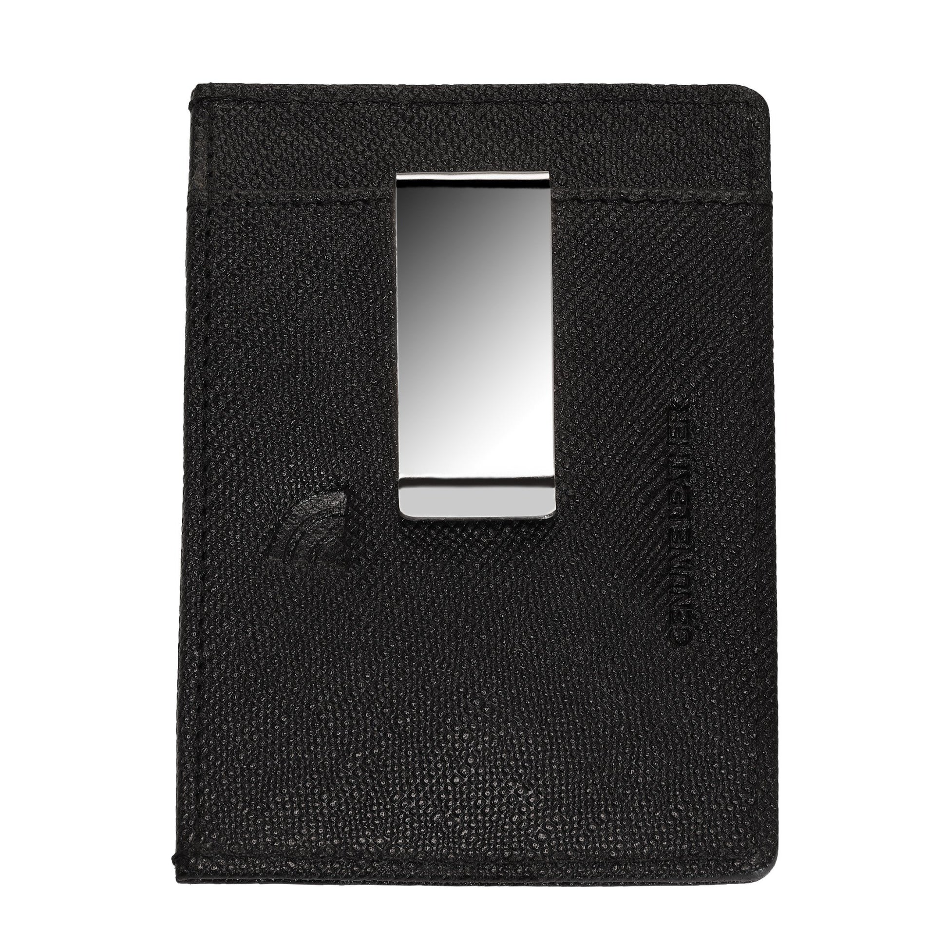 Kartenhalter Zippo aus Saffiano Leder mit Zippo Logo Rückansicht