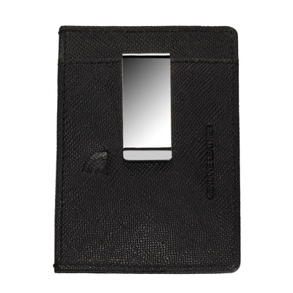 Kartenhalter Zippo aus Saffiano Leder mit Zippo Logo Rückansicht