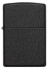 Zippo Feuerzeug Frontansicht Black Crackle Basismodell