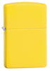 Frontansicht 3/4 Winkel Zippo Feuerzeug Basis Modell Zitronengelb