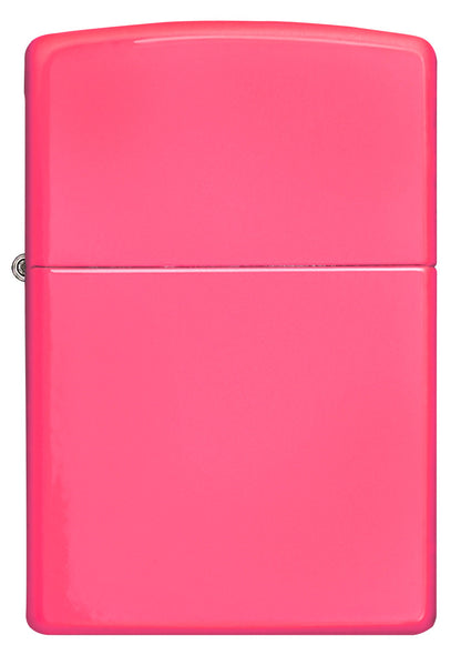 Frontansicht Zippo Feuerzeug Basismodell neon pink