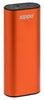 Zippo orangefarbene HeatBank® 6s wiederaufladbarer Handwärmer Frontansicht mit USB-Ladefunktion