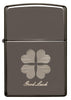 Front of Good Luck Design Black Ice Windproof Lighter