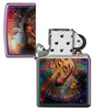 Zippo Feuerzeug lila grün matt Spiritual Journey Zeitreise Online Only geöffnet ohne Flamme