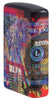 Zippo Feuerzeug Seitenansicht ¾ Winkel weiß matt mit farbiger 540° Abbildung von einem Dollar Schein in Error Muster Optik