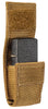 Seitenansicht Zippo Feuerzeugtasche in beige mit Black Crackle Feuerzeug