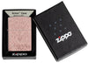 Zippo Feuerzeug Armor Rose Gold mit tiefer Flammen Gravur Online Only in offener Geschenkverpackung